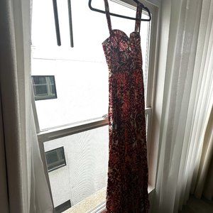 Agua Bendita Floral Maxi Dress